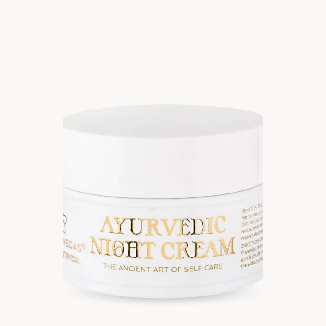 Art of Vedas Ayurvedic Night Cream - Luxury Natural Overnight Face Cream for Skin Rejuvenation and Repair