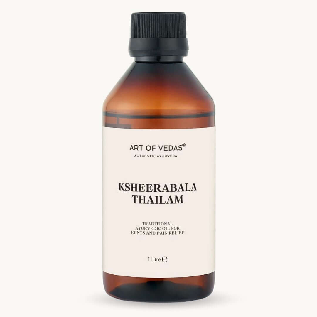 Art of Vedas Ksheerabala Thailam 1 Litre - Ayurvedic Oil for Joint and Pain Relief