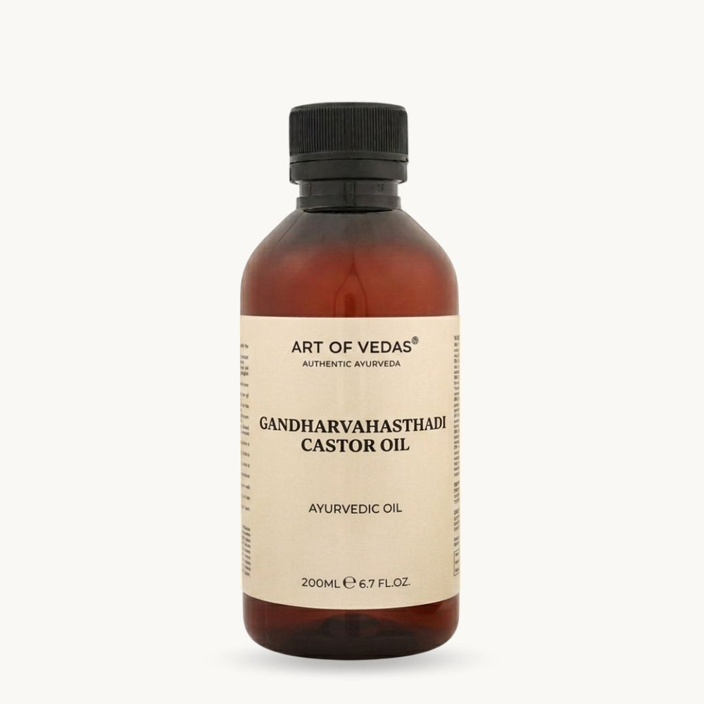 Art of Vedas, Gandharvahasthadi Eranda Thailam, 200 ml, klassisk ayurvedisk Thailam