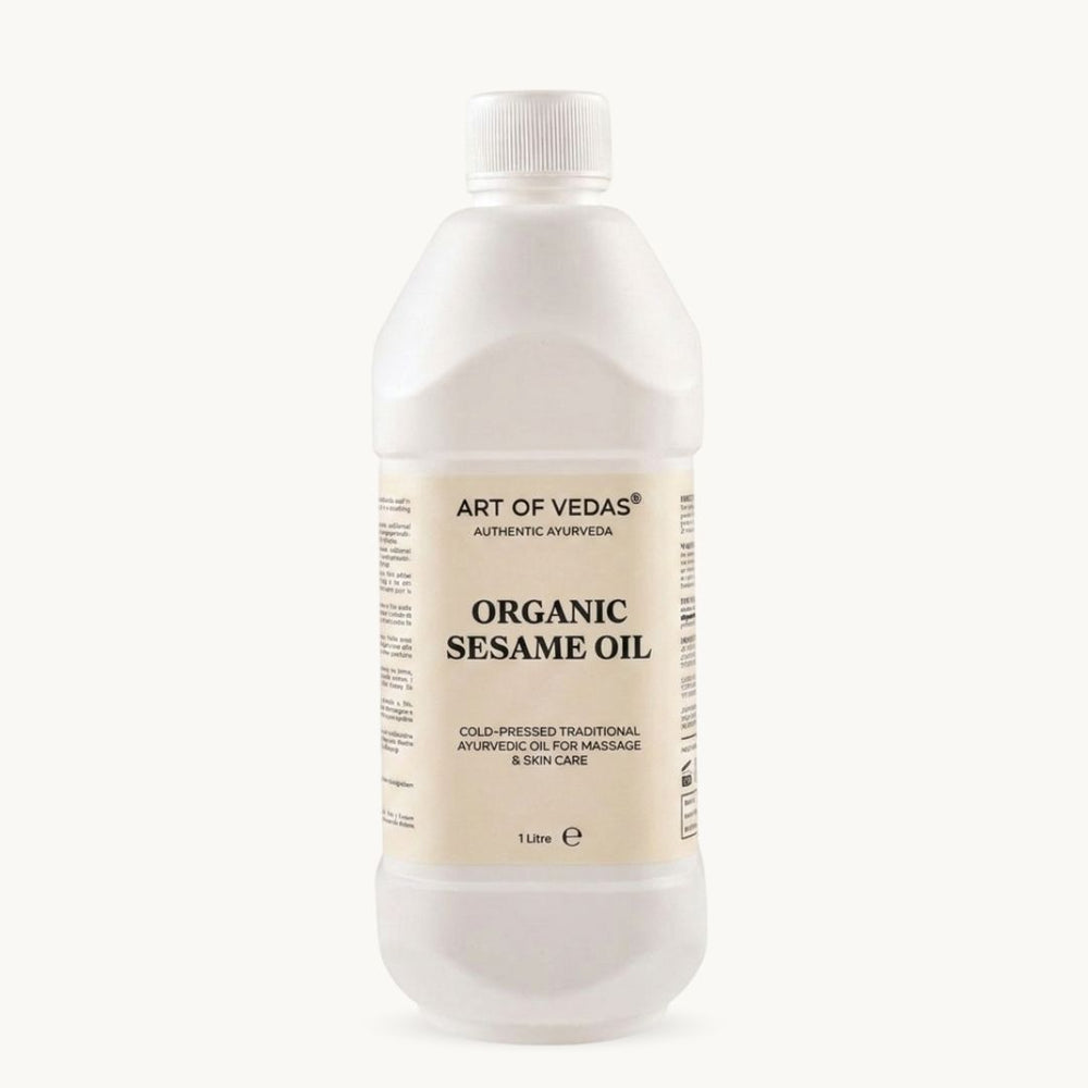 Art of Vedas, Økologisk Sesamolie, 1 Liter, klassisk ayurvedisk tilberedning