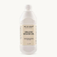 Art of Vedas, Økologisk Sesamolie, 1 Liter, klassisk ayurvedisk tilberedning